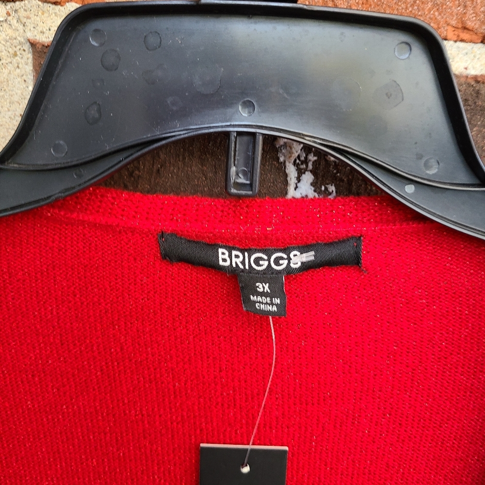 Briggs Red Metallic Sweater - Picture 2 of 9